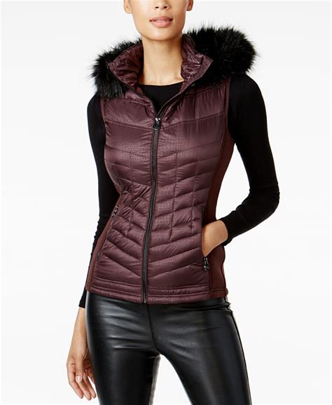 michael kors vesten|michael kors fur vest.